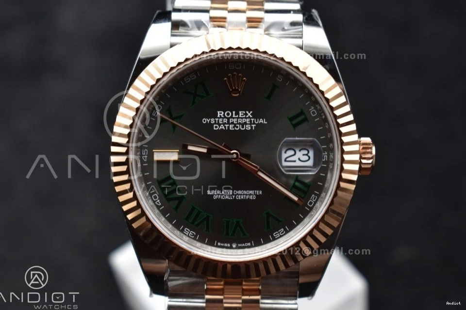 RG 41 Dial Bracelet 126333 Steel Gray SS Roman RG 1:1 Edition 904L SH3235 (Gain Weight) Green DateJust Jubilee SS Best on ARF 0414